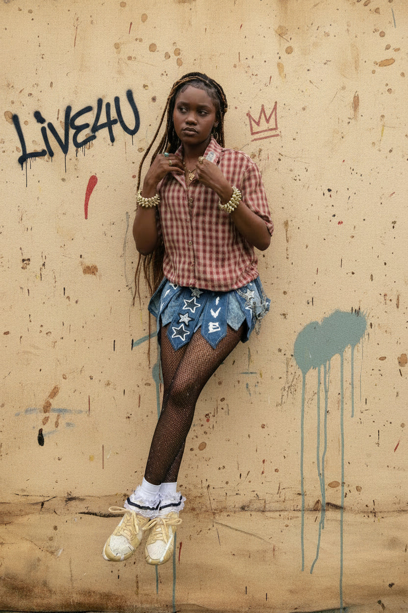 LIVE4U Varsity Skirt
